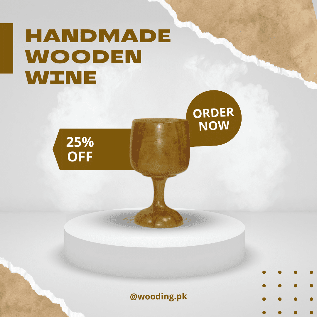 Wooden Wine Glass Goblet